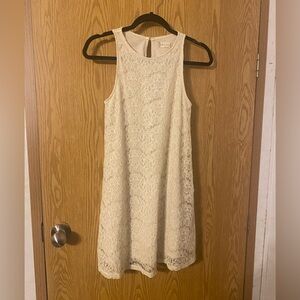 Altar'd State Cream Lace Dress
